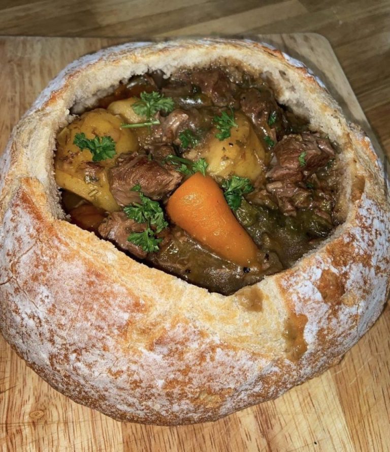 Beef Stew In A Bread Bowl 960x1111