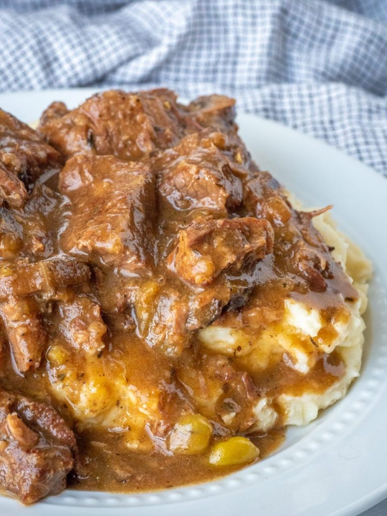 Melt In Your Mouth Beef Tips With Mushroom Gravy 960x1280